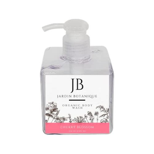 Cherry Blossom Organic Body Wash (8 Oz Bottle)