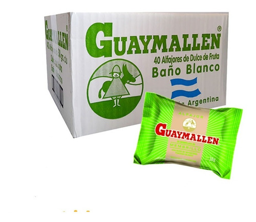 Alfajor Guaymallen Simple Fruta Caja X 40un 