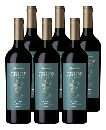 Vino Crios Sustentia Malbec Organico Caja 6x750ml