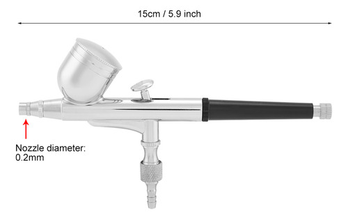 Kit De Pintura De Doble Acción Con Pistola Pulverizadora Air