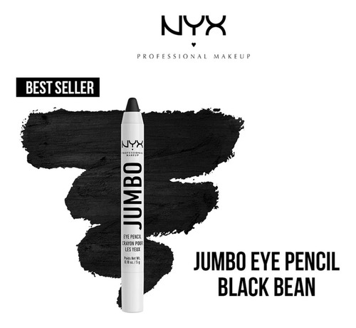 Nyx Jumbo Sombra Black 601 Lápiz de ojos