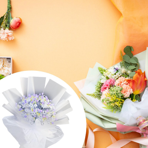 Kit De Ramo De Tulipanes Diy, Decoraciones De Ramo Púrpura