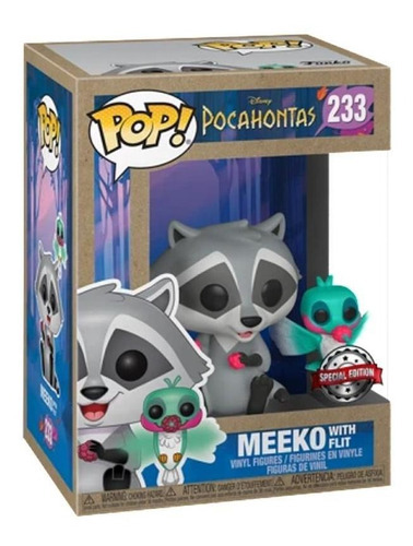 Meeko Con Flit Funko Pop & Buddy Dia De La Tierra Exclusivo