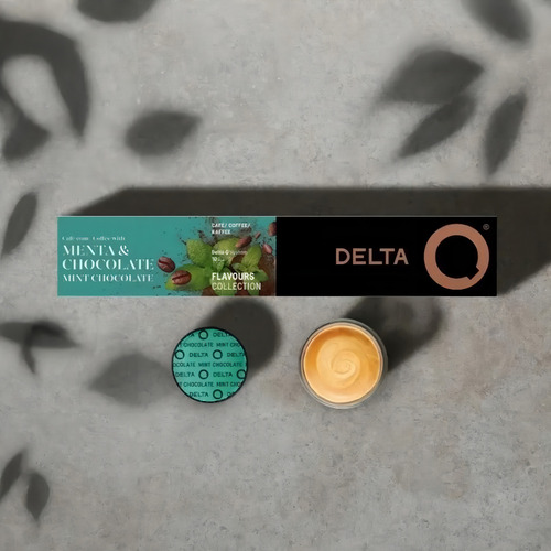 100 Cápsulas Delta Q Café Chocolate Com Menta Intensidade 7