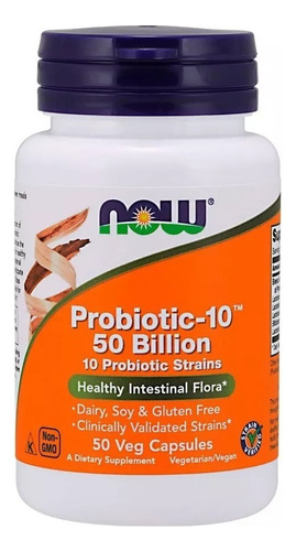 Now Probiotic-10 50 Billones X50 Caps