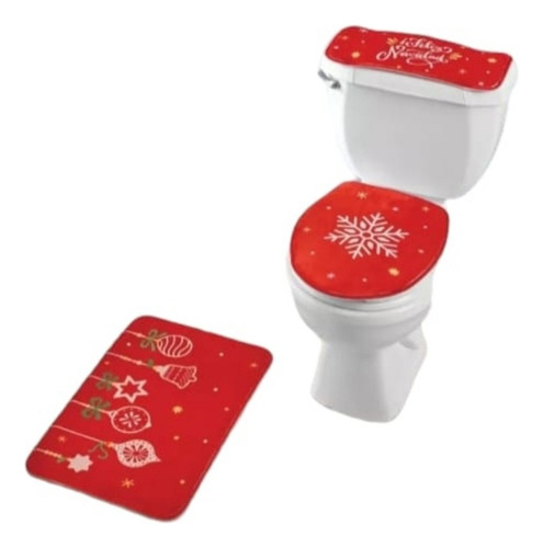 Set De Baño Christmas Betterware Navidad Tapete Juego Bañó