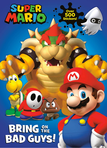 Super Mario Bros. Villanos Libro Con 500 Estampas Nintendo