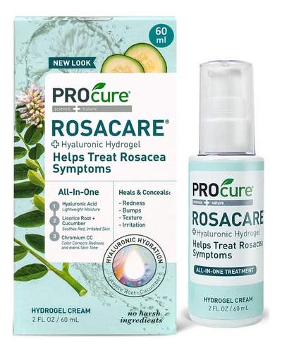 Procure Rosacare Gel Hidratante Facial Para Rosácea 60ml Momento De Aplicación Día/noche Tipo De Piel Sensible