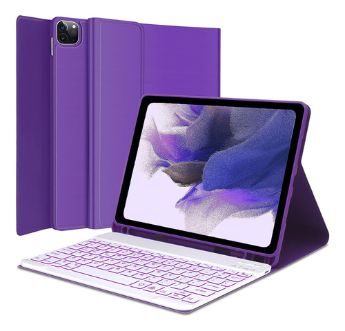 Funda Con Teclado Faryodi / Para Galaxy Tab 10.1 /purple.