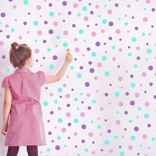 288 Piezas Pegues De Polka Pegatinas De Pared Grandes Calcom