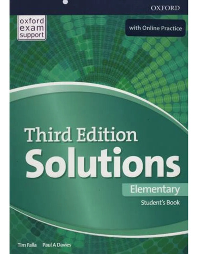 Solutions Elementary Student's Book - Third Edition - Oxford