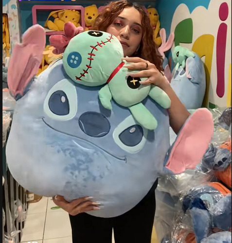 Peluche Kawaii Stitch Y Muñeca De Trapo Scrum Almohada 60cm