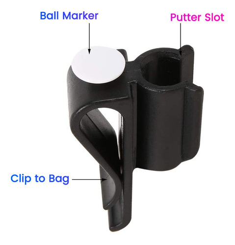 Putter Con Clip Para Bolsa, Soporte Para Putter, Bola Organi