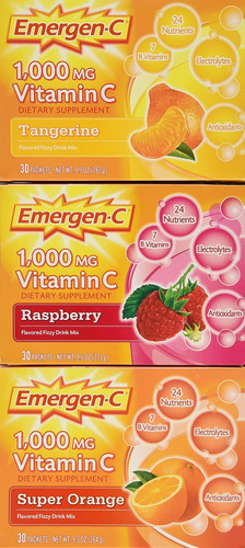 Emergen-c Mezcla De Bebida De Suplemento Dietetico De 1,000 