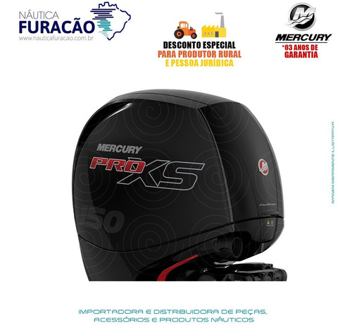 Motor De Popa Mercury 4 Tempos 150hp L 3.0l Efi Pro Xs