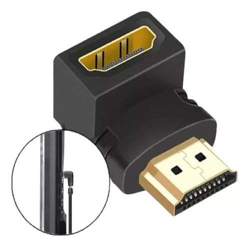 Adaptador Hdmi Macho A Hdmi Hembra Tipo L