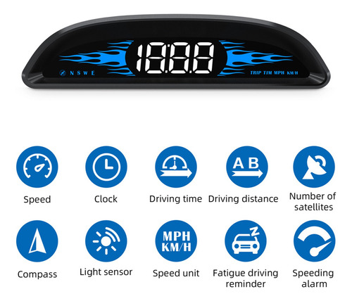 / Velocímetro Digital De Navegación Gps For Automóvil Hud