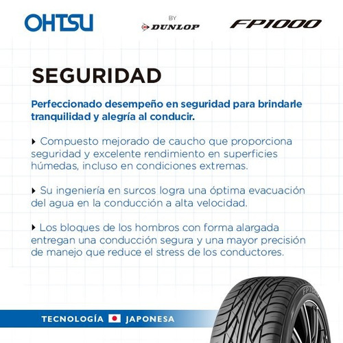 Neumatico Ohtsu Fp1000 215/60 R16 95h By Dunlop Año 2020