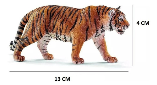 Imagem 3 de 8 de 2 Miniaturas Animais Girafa Tigre Africa Selvagem Brinquedos