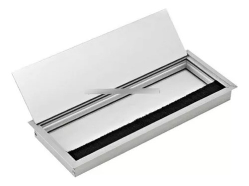 Pasacables Rectangular Metalico 80x280 Con Felpa