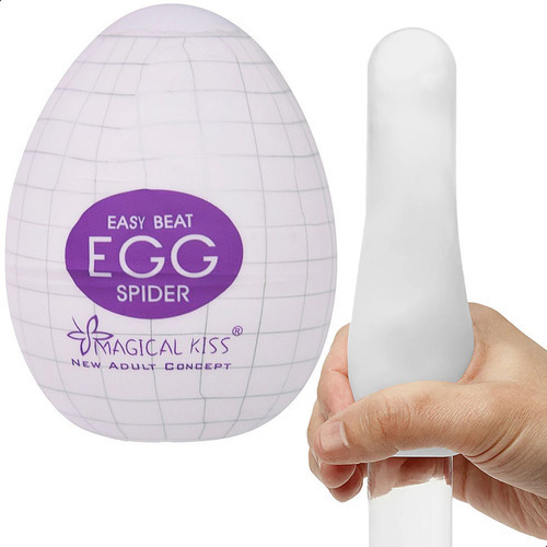 Masturbador para hombre y mujer, masturbación con la mano, placer, color blanco, tipo orificio, araña
