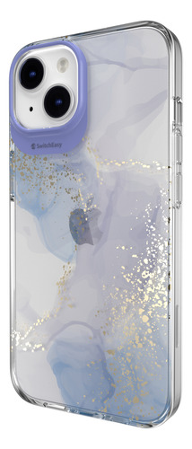 Funda Switcheasy Compatible Con Iphone 13 O 14 6.1 Pulgadas Púrpura Floreado