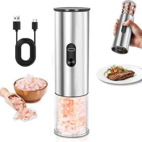 Molinillo De Sal Y Pimienta Eléctrico Con Grosor Ajustable
