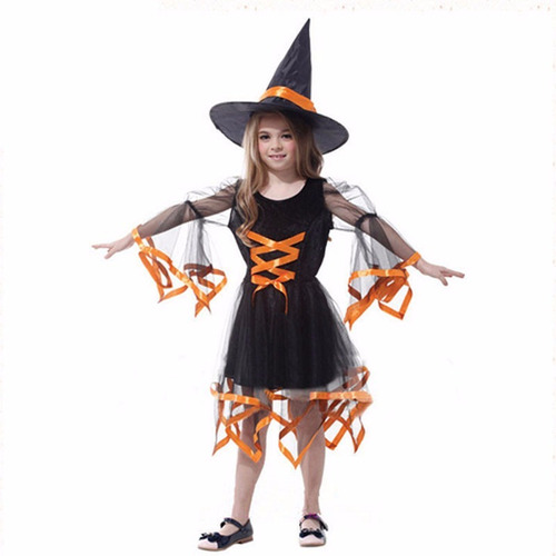 Disfraz De Bruja Para Niña Halloween Cotillón Effa´s Party