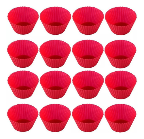 24 Moldes Silicona Para Mini Cupcakes, Pudín De Queso Y Pan