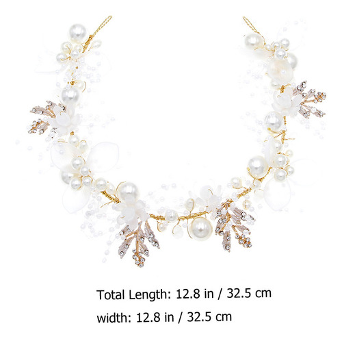 Joyería Para El Cabello Para Bodas, Diadema Con Perlas Y Dia