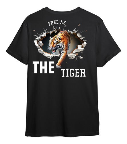 Remera Free As A Tiger Black I