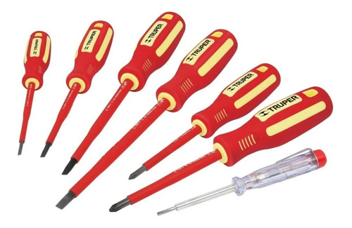 Juego Destornilladores Acero Dielectricos Magnetico Truper