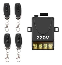 Comprar Receptor Inalámbrico 1 Rele 220v 30a 433mhz 4 Controles Pila