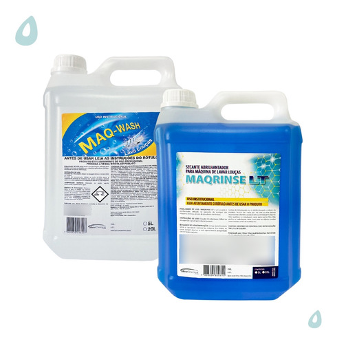 Kit Detergente 5l E Secante 5l Máquina Lavar Louças