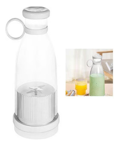Mini Mixer Portátil Garrafa Juice Smoothie Recarregável Usb Cor Branco