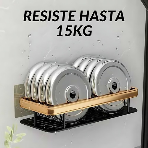 Triple Organizador De Ducha Jabonera Estante Adhesivo Baño