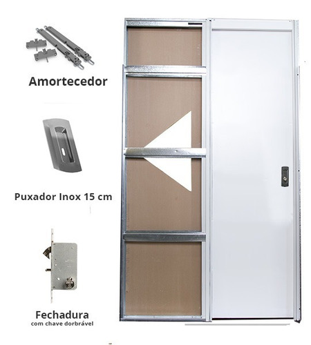 Porta Embutida Na Parede | Modelo Unique Side 70cm | Otimizi