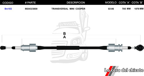 Chicote Velocidades Mini Cooper T/m Modelo.02-06