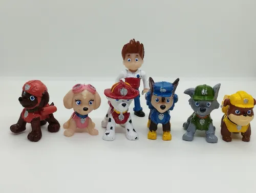 Muñecos Paw Patrol Patrulla Canina Figuras 6 Perros Y Ryder