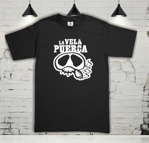 Remeras La Vela Puerca , Modelo Fumando -bandas , Musica,