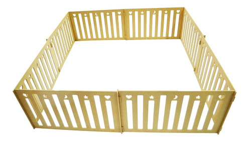 Imagen 3 de 4 de Corralito Corral Pelotero 2x2mt Madera 60cm Alto Extensible