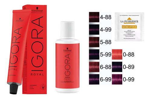 Igora Royal Violetas +oxidante 60ml+ Mascara Hidratante Prmo