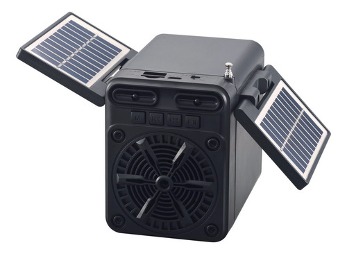Alto-falante Bluetooth Com Rádio Fm E Carga Solar