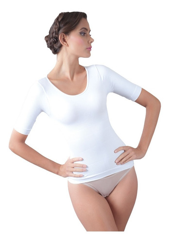 Camiseta Faja Modeladora Reductora Perfectladyshape Blanco