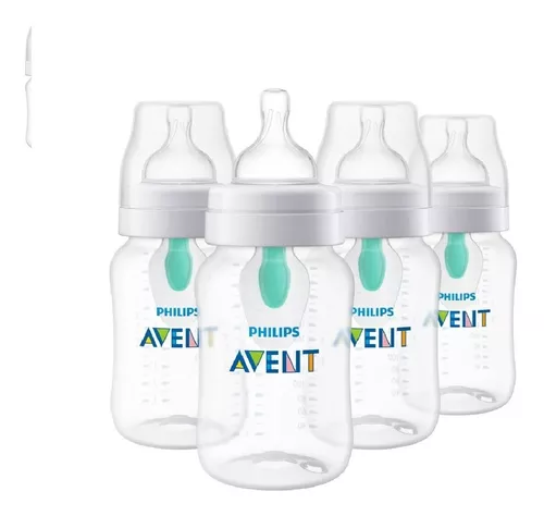 comprar 4 Biberones Mamilas Philips Avent Anti-colicos Airfree 9 Oz