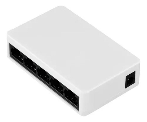 Switch Mini 5 Portas Hub Cabo 10/100mbps Rede Ethernet Rj-45