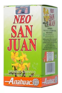 Suplemento Neo San Juan Caja Con 100 Cápsulas Anáhuac Sabor Natural