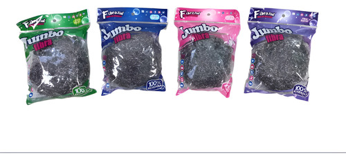 Fibra Jumbo De Acero Inoxidable (24 Piezas)
