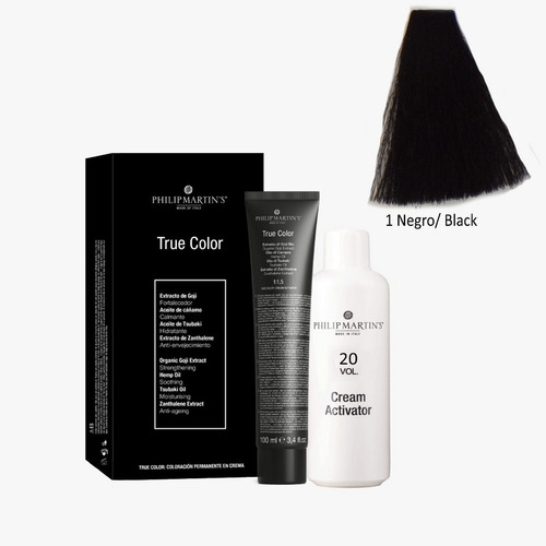Tinte Profesional Negro No. 1.0 Philip Martins True Color