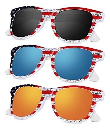 Gafas De Sol Con Bandera Estadounidense Del 4 De Julio, Gafa